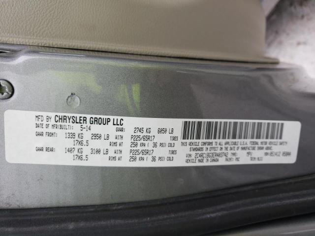 2014 CHRYSLER TOWN & COU - 2C4RC1BG3ER403742