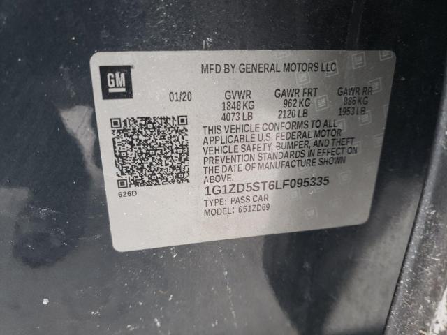 2020 CHEVROLET MALIBU LT 1G1ZD5ST6LF095335