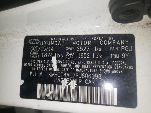 KMHCT4AE7FU806193 Hyundai ACCENT GLS