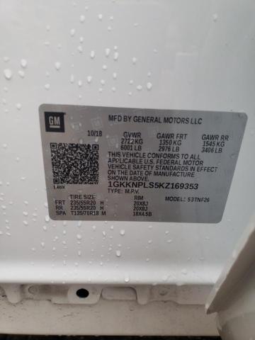 2019 GMC ACADIA DEN 1GKKNPLS5KZ169353