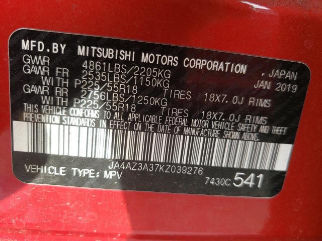 2019 MITSUBISHI 35T JA4AZ3A37KZ039276