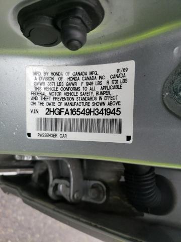 19XFA1F52AE016970 Honda Civic 2009. Фото: 9