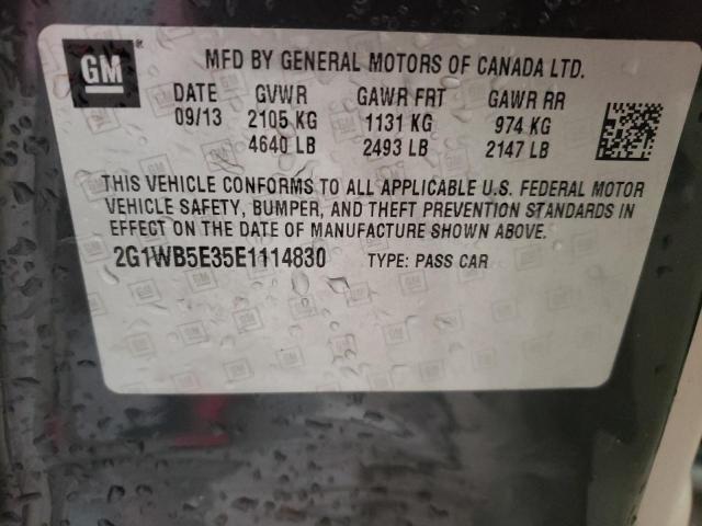 2G1WB5E35E1114830 Chevrolet Impala Lim 2014. Фото: 9