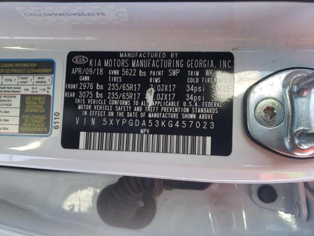 2019 KIA SORENTO LX - 5XYPGDA53KG457023