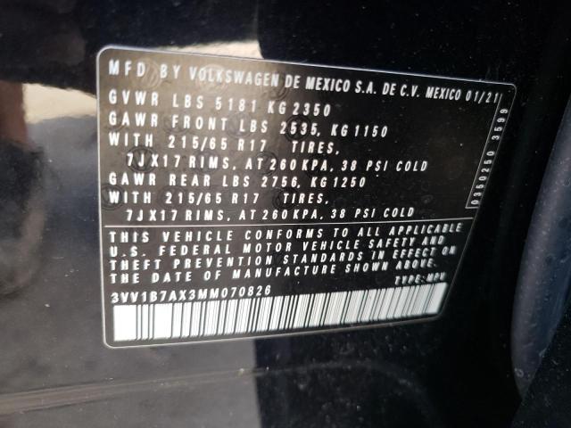2021 VOLKSWAGEN TIGUAN S - 3VV1B7AX3MM070826