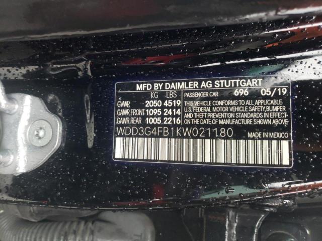 2019 MERCEDES-BENZ A 220 4MAT WDD3G4FB1KW021180