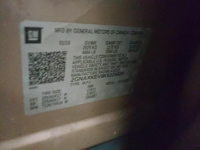 2019 CHEVROLET EQUINOX LT - 2GNAXKEV8K6225820