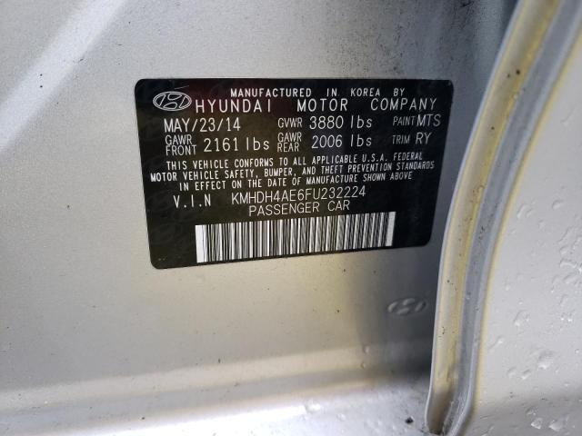 2015 HYUNDAI ELANTRA SE KMHDH4AE6FU232224
