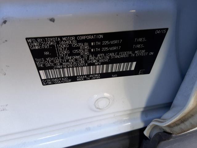 2015 TOYOTA RAV4 XLE JTMRFREV8FD133914