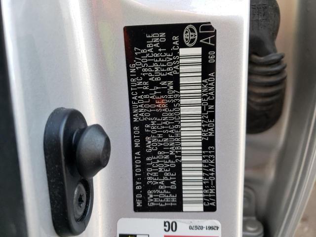 2018 TOYOTA COROLLA L - 2T1BURHE9JC005397
