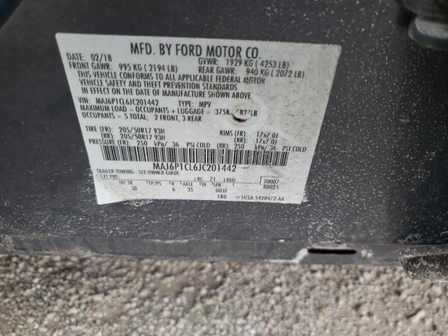 2018 FORD ECOSPORT S MAJ6P1CL6JC201442