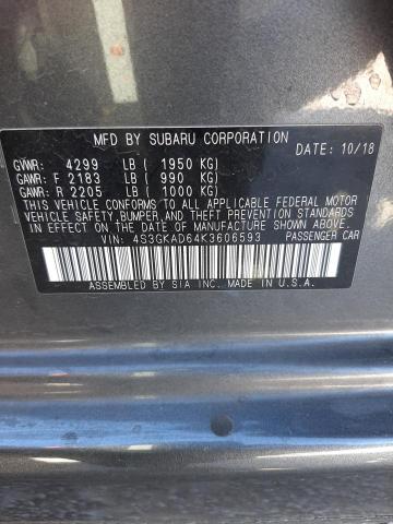 4S3GKAD64K3606593 Subaru Impreza Pr 2019. Фото: 9