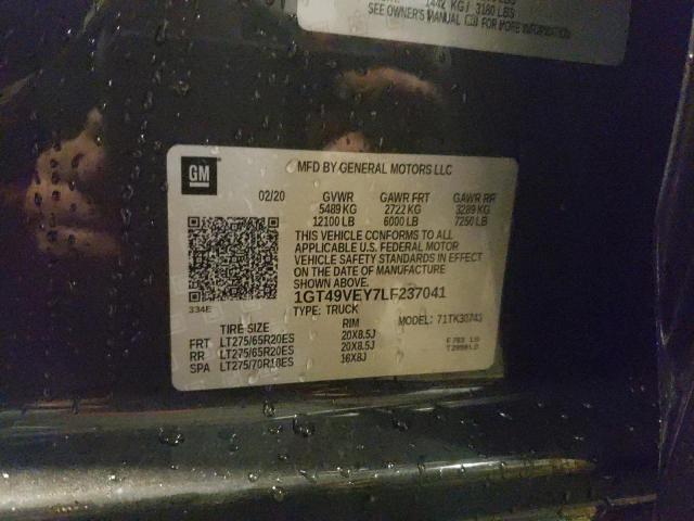 2020 GMC SIERRA K35 1GT49VEY7LF237041