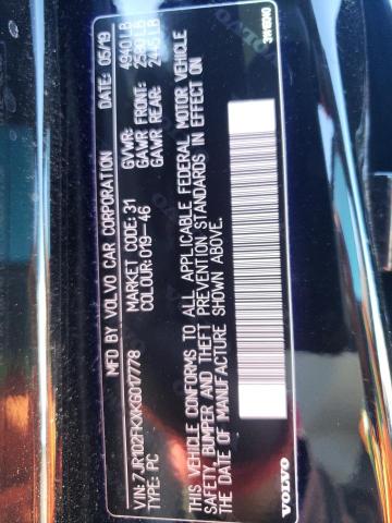 2019 VOLVO S60 T5 MOM 7JR102FKXKG017778