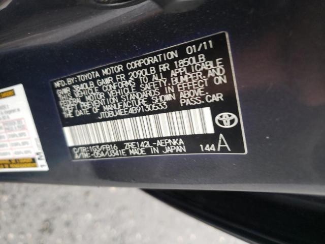 2011 TOYOTA COROLLA BA - JTDBU4EE4B9130533
