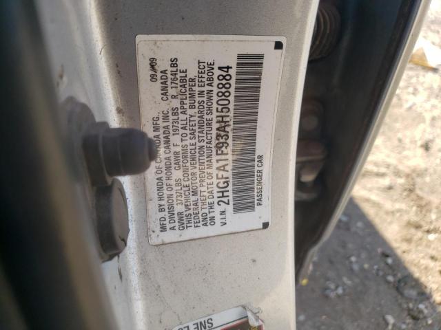 2010 HONDA CIVIC EXL - 2HGFA1F93AH508884