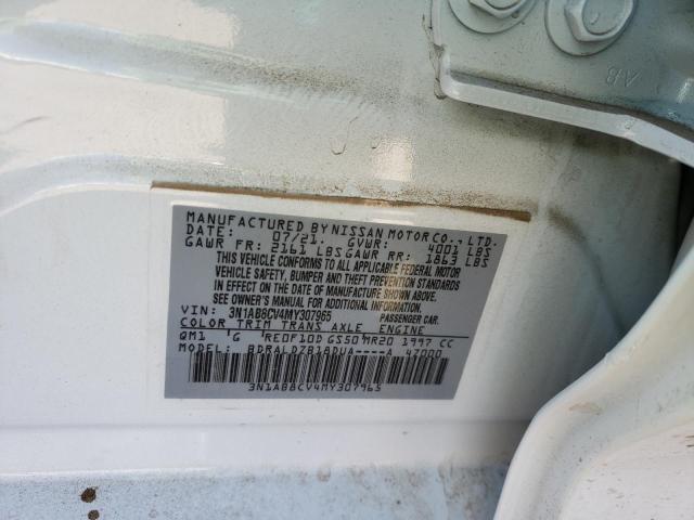 2021 NISSAN SENTRA SV 3N1AB8CV4MY307965
