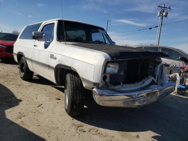 3B4GE17Y2NM516007, 1992 Dodge Ramcharger Ad-150 on Copart