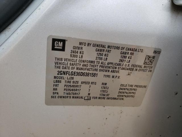 2013 CHEVROLET EQUINOX LT - 2GNFLGE36D6381581