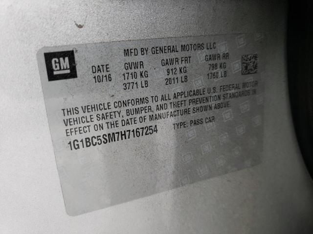 2017 CHEVROLET CRUZE LS 1G1BC5SM7H7167254