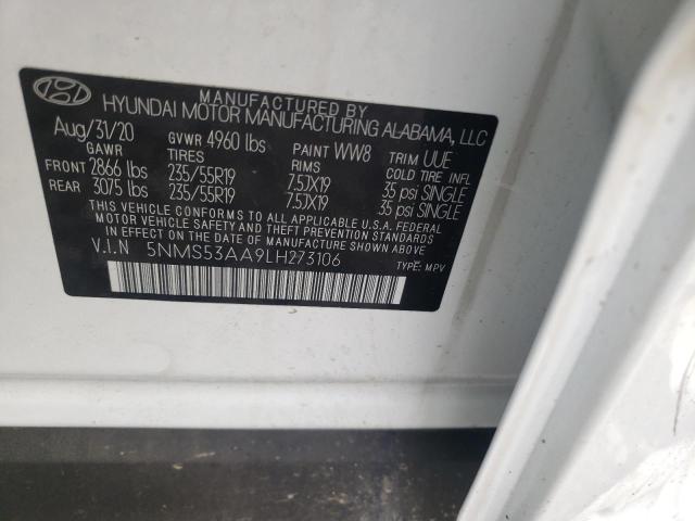 2020 HYUNDAI SANTA FE L - 5NMS53AA9LH273106