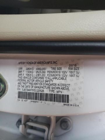 2016 ACURA RDX ADVANC 5J8TB4H76GL025625