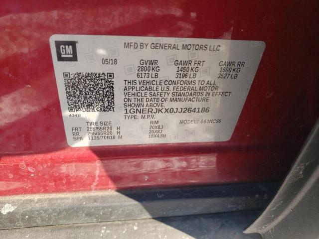 2018 CHEVROLET TRAVERSE R 1GNERJKX0JJ264186