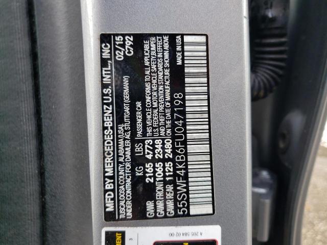 2015 MERCEDES-BENZ C300 4 MAT 55SWF4KB6FU047198