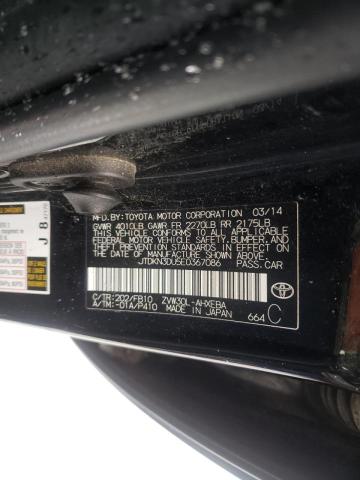 JTDKN3DU5E0367086 Toyota Prius 2014. Фото: 9
