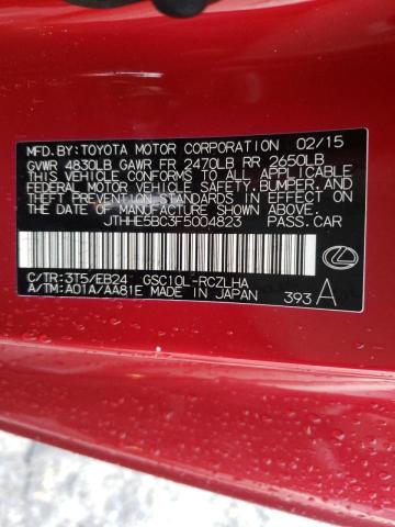 2015 LEXUS RC 350 - JTHHE5BC3F5004823