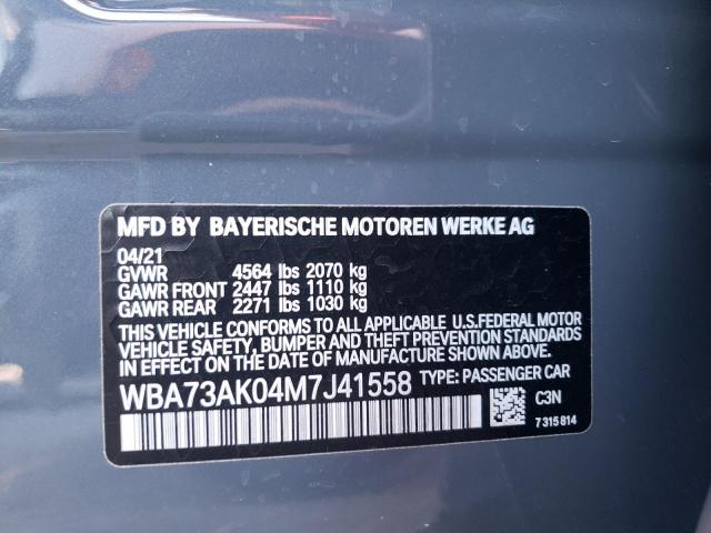 2021 BMW 228XI WBA73AK04M7J41558