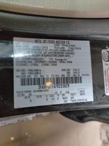 3FAHP07147R225079 Ford Fusion Se 2007. Фото: 9