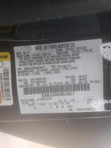 2017 LINCOLN MKZ PREMIE 3LN6L5A96HR654617