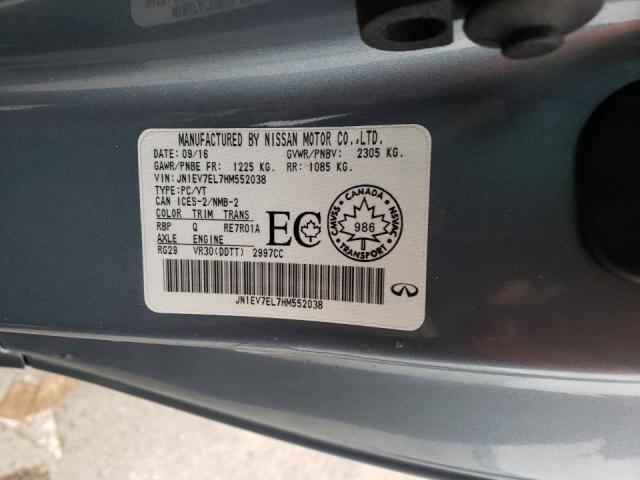 2017 INFINITI Q60 PREMIU JN1EV7EL7HM552038
