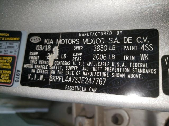2018 KIA FORTE LX 3KPFL4A73JE247767