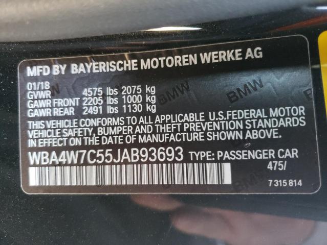 2018 BMW 440I WBA4W7C55JAB93693
