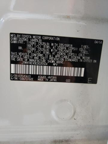 JTMYFREV0ED035504 Toyota Rav4 Limit 2014. Фото: 9