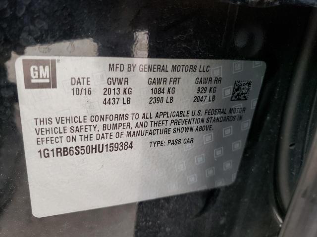 2017 CHEVROLET VOLT PREMI 1G1RB6S50HU159384