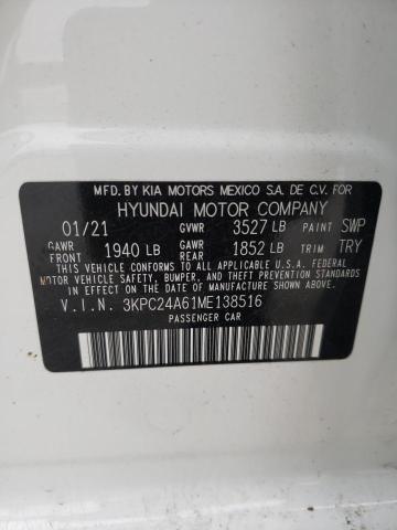 3KPC24A61ME138516 Hyundai Accent Se 2021. Фото: 9