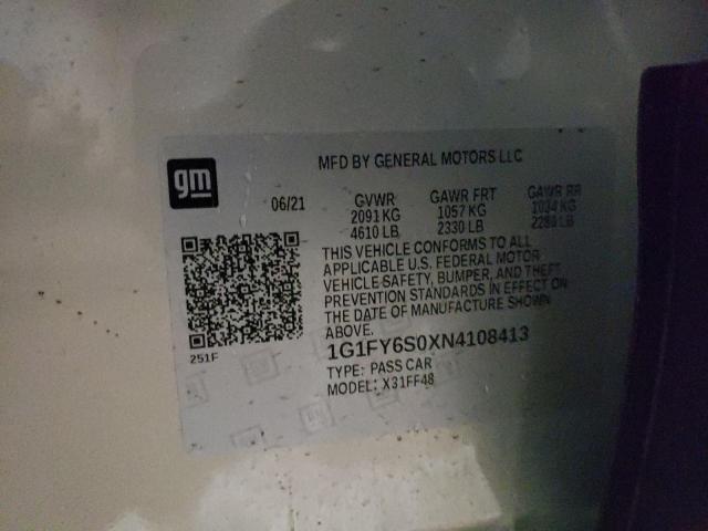 2022 CHEVROLET BOLT EUV L 1G1FY6S0XN4108413