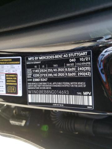 2022 MERCEDES-BENZ GL-CLASS W1N0J8EB8NG014693