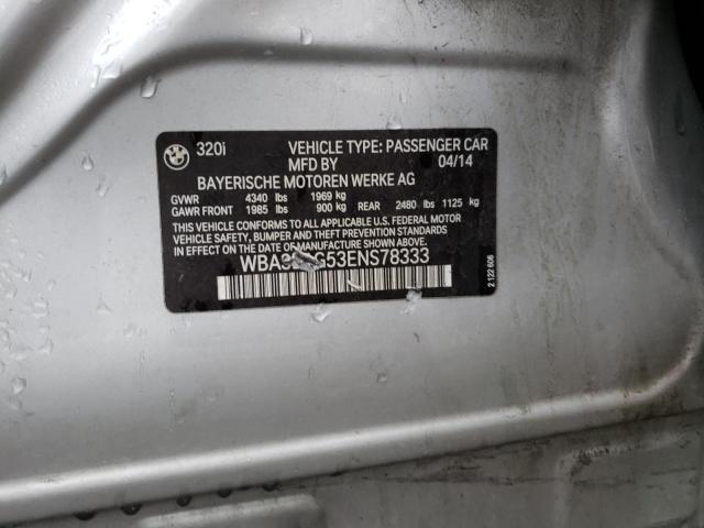 2014 BMW 320 I - WBA3B1G53ENS78333