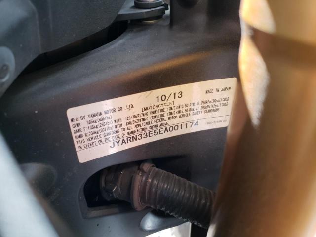 2014 YAMAHA FZ09 JYARN33E5EA001174