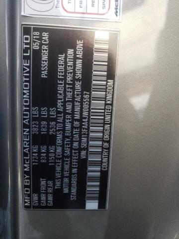 2018 MCLAREN AUTOMOTIVE 570S SBM13FAA4JW005567