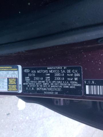 2017 KIA FORTE LX 3KPFK4A7XHE074181