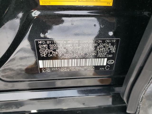 2020 LEXUS LS 500 BAS JTHD51FF2L5010524