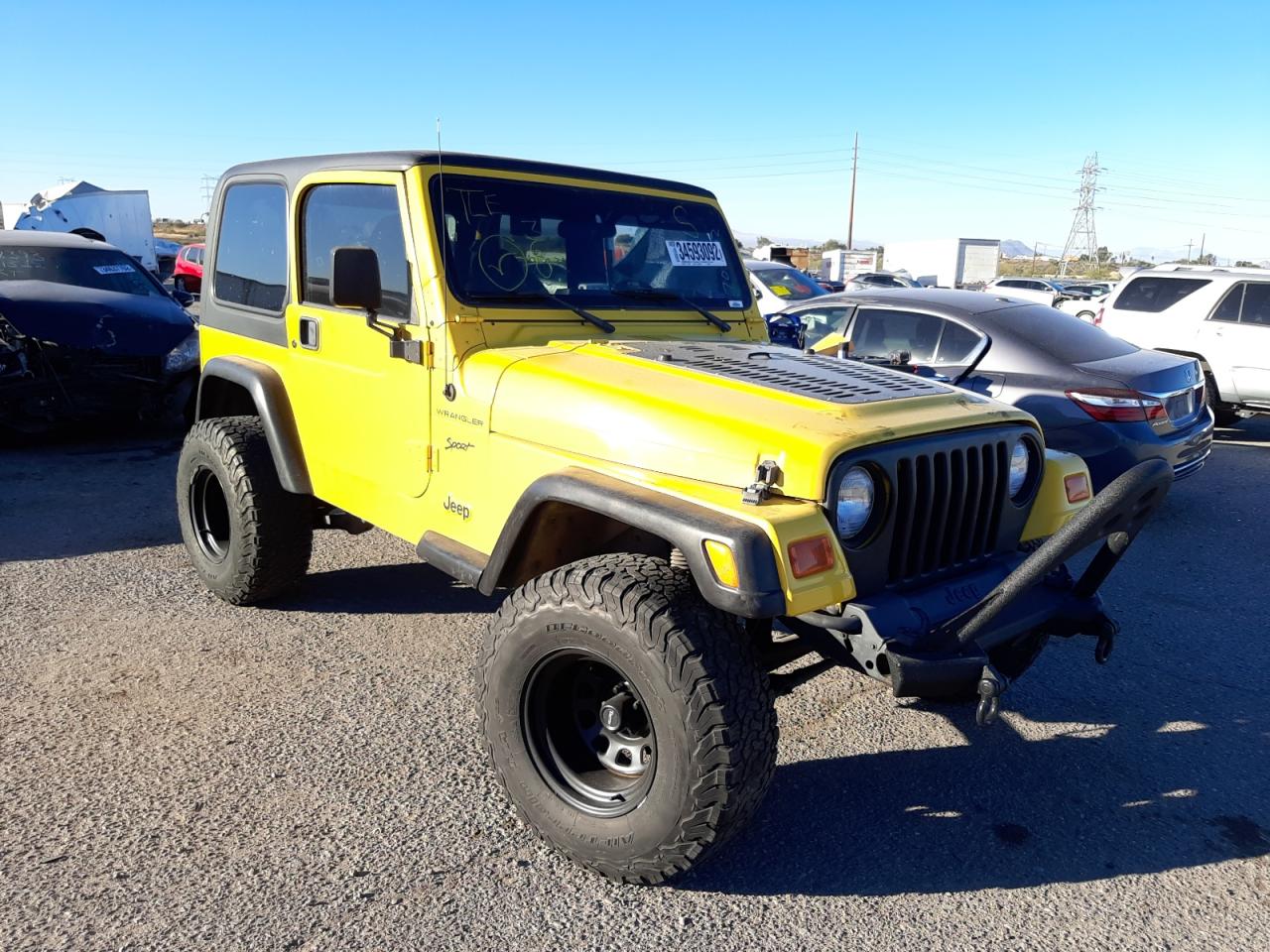 2002 Jeep Wrangler / TJ Sport for sale at Copart Tucson, AZ Lot #34593*** |  