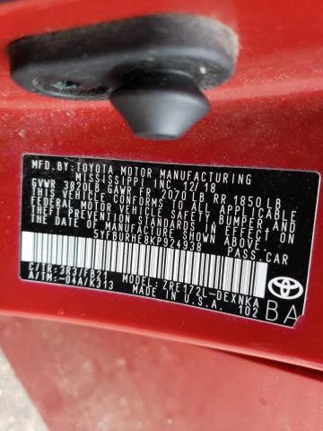 2019 TOYOTA COROLLA L - 5YFBURHE8KP924938