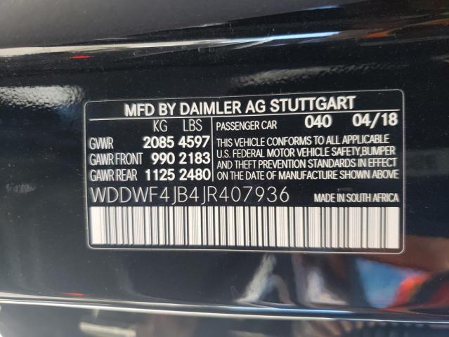 WDDWF4JB4JR407936 Mercedes-Benz C 300 2018. Фото: 9