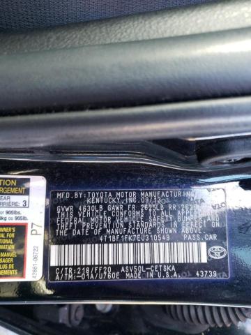 4T1BF1FK7EU310549 Toyota Camry L 2014. Фото: 9